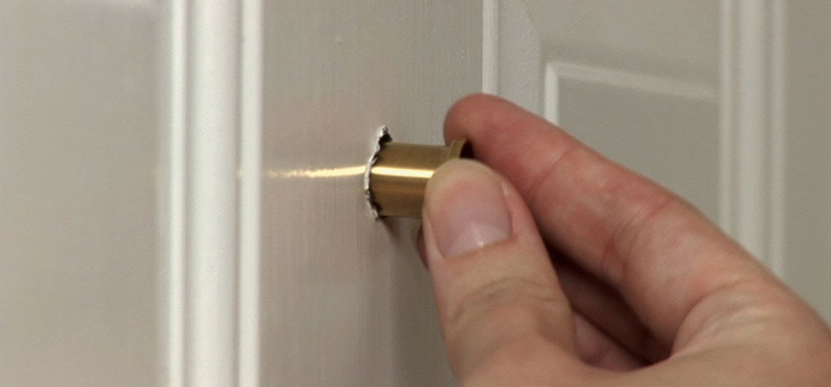 peephole door repair in Pasadena