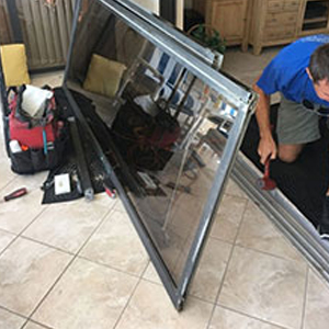 sliding glass door frame repair Pasadena